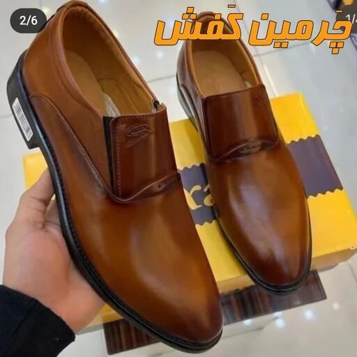 کفش تمام چرم مجلسی مردانه مدل بکسلی بدون بند کد 18001 ا Bexley men's leather sport shoes|پیشنهاد محصول