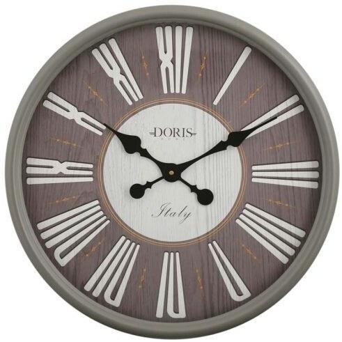 ساعت دیواری چوبی DORIS رنگ طوسی GRAY|پیشنهاد محصول
