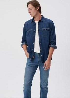 پیراهن استین بلند جین سرمه ای مردانه از برند ماوی Mavi (برند ترکیه)|پیشنهاد محصول