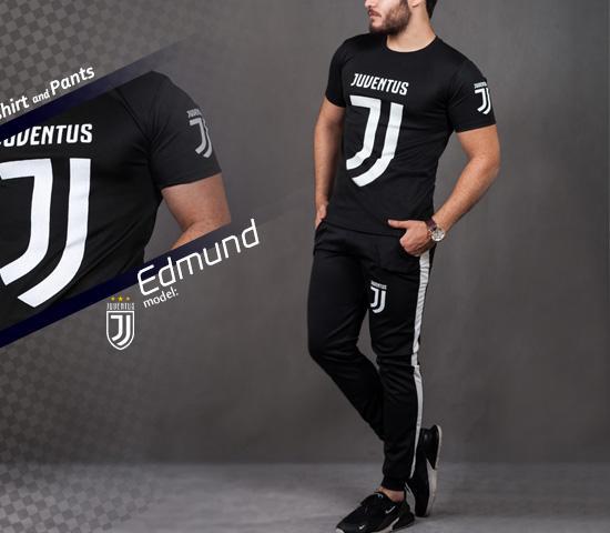 ست تیشرت و شلوار Juventus مدل Edmond (مشکی)|بوتیک آرما