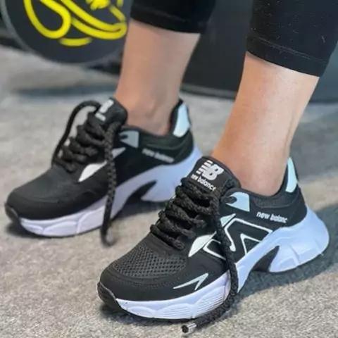 کفش کتونی اسپرت نیوبالانس (New Balance) مشکی سفید|باسلام