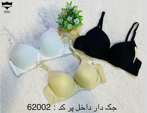 سوتین اسفنجی فنردار مجلسی۷۵_۹۰کد62002👙 بسته 6 تایی|عمده لباس