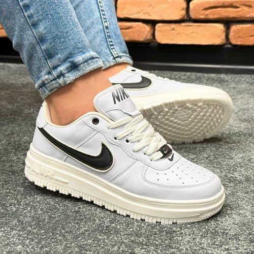 کفش کتانی اسپرت مردانه و زنانه رنگ سفید مدل نایک NIKE AIR FORCE کد 71195|کتونی خان