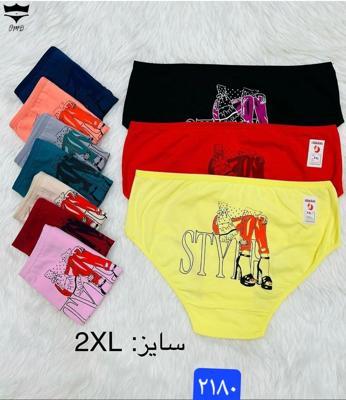 شورت نخی پشت چاپ STYIRکد۲۱۸۰ سایز2XL👙 بسته 10 تایی|عمده لباس