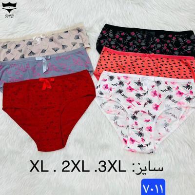 شورت نخی طرح ترک کد۷۰۱۱👙جین۱۲تایی سایز XL|عمده لباس