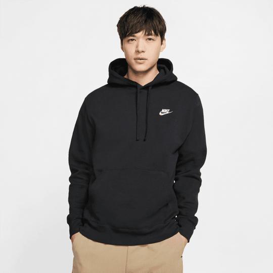 هودی ورزشی مردانه نایک Nike Sportswear Club Fleece- مشکی|تنیس شاپ