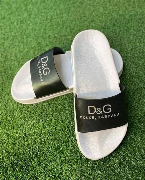 دمپایی مردانه اورجینال سفید D&G|رگال من