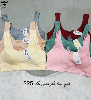 سوتین نیمتنه کبریتی اسپرت koko کاپfبزرگ کد 225👙 بسته 12 تایی|عمده لباس