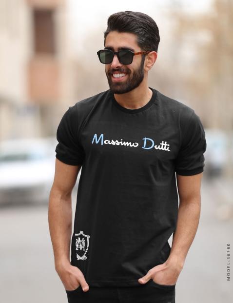 تیشرت یقه گرد مردانه Massimo Dutti مدل 36360|ایران مالز