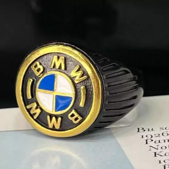 انگشتر مردانه اسپورت استیل مدل BMW بی ام و رنگ ثابت|باسلام