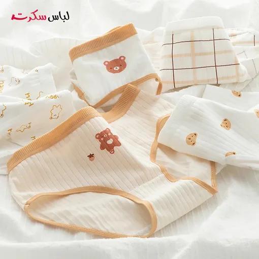 شورت نخی عروسکی زنانه بسته 2عددی ls8269|لباس سکرت