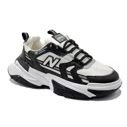 کتونی اسپرت مردانه مدل نیوبالانس NEW BALANCE رنگ سفید مشکی کد 41006|باسلام