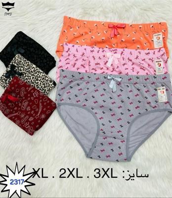 شورت زنانه سوپر نخ سنجاقک کد2317👙 بسته 12 تایی سایز XL|عمده لباس