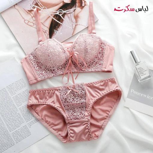 ست لباس زیر فانتزی گیپوری فنردار ls8896|لباس سکرت