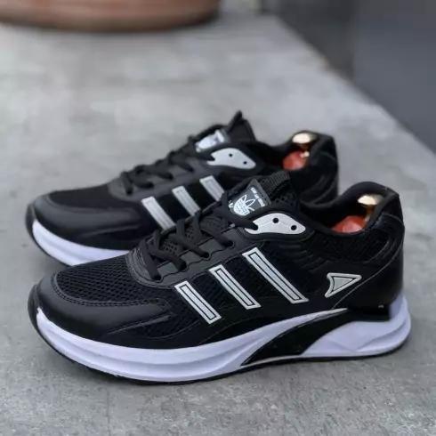 کفش اسپرت مردانه مدل adidas New کیفیت ساخت بسیار بالا سایز 41 تا 44 رنگ مشکی سفید  فروشگاه همیشه تخفیف |باسلام (بوتیک دنس)