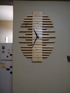 مدل ساعت دیواری چوبی مدرن