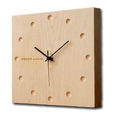 ساعت دیواری چوبی مربعی