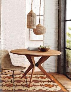 میز ناهارخوری چوبی ساده