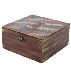 جعبه چوبی مدل سنتی طرح چای قندپهلو