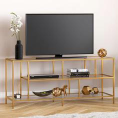 میز تلویزیون طلایی فلزی