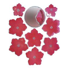 مجموعه ظروف هفت سین 9 پارچه مدل رزینی طرح شکوفه گیلاس