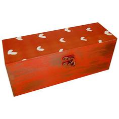 جعبه هدیه چوبی مدل فانتزی طرح قلب کد WB75