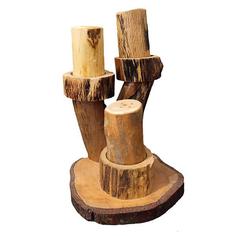 نمکدان چوبی مدل درختی بسته 3 عددی