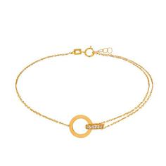 دستبند طلا 18 عیار زنانه کاپانی کد kb010