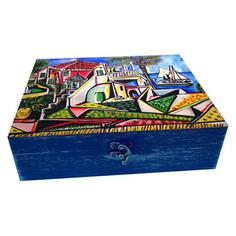 جعبه هدیه چوبی مدل هنری طرح پیکاسو کد WB207