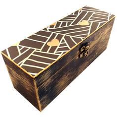 جعبه هدیه چوبی مدل فانتزی طرح نوشته کد WB93