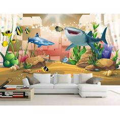 پوستر دیواری اتاق کودک طرح ماهی ها مدل drv1174 