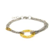دستبند طلا 18 عیار زنانه مانچو مدل  bfg233