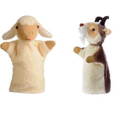 عروسک نمایشی شادی رویان مدل حیوانات مزرعه کد 6 مجموعه 2 عددی 