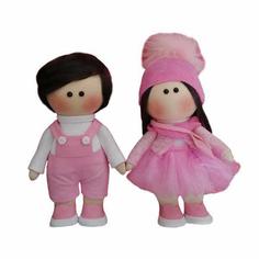عروسک طرح روسی دختر و پسر کد dg3 مجموعه دو عددی