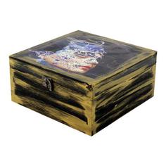جعبه هدیه چوبی مدل هنری طرح نجوا کد WB61
