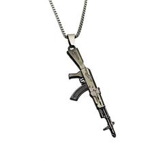 گردنبند مردانه طرح اسلحه مدل 566GAM
