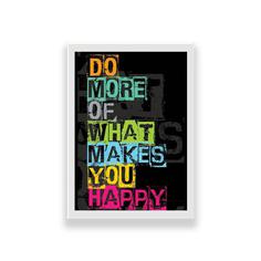 تابلو طرح انگیزشی مدل do more of what makes you happy