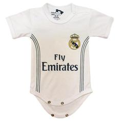 بادی آستین کوتاه نوزادی مدل رئال مادرید