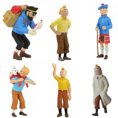 فیگور مدل تین تین The Adventures of Tintin بسته شش عددی