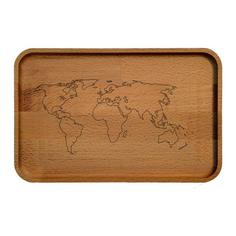 سینی چوبی مدل نقشه جهان