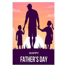کارت پستال رادکس طرح HAPPY FATHERDAY تبریک روز پدر مدل NE73