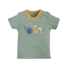 تی شرت آستین کوتاه نوزادی نیلی مدل zoo