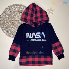 هودی چهار خانه مدل NASA قرمز