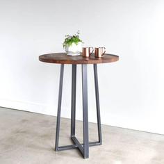 میز ناهارخوری مینیمال دو نفره چوبی فلزی - مدل D501-2 - طرح چوب ا D501-2 - Dinning Table