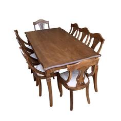 میز و صندلی ناهار خوری اسپرسان چوب کد Sm62 - سفید