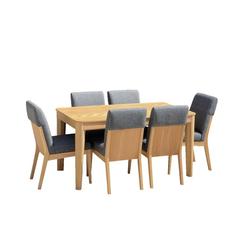 میز و صندلی ناهارخوری  اسپرسان چوب مدل sm106 - 4 نفره خود رنگ