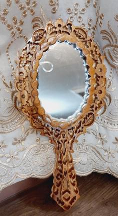 قاب اینه چوبی دست ساز ا Handmade wooden mirror frame