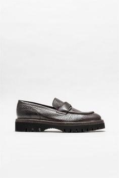 خرید اینترنتی کفش رسمی مردانه قهوه ای اله OLEB ا Kahve Deri Erkek Klasik Loafer