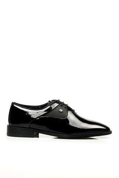 خرید اینترنتی کفش رسمی مردانه سیاه پیر کاردین G800201030 ا Ayakkabı 7033 Rugan - Siyah - 42