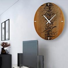 ساعت دیواری چوبی گالری چارگوش مدل cw10 دایره ا CHE WOODEN CLOCK CW10
